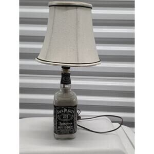Upcycled Jack Daniel’s Old No. 7 Whiskey Bottle Table Lamp – Vintage Bar Decor
